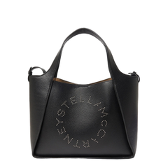 Logo Large Studded Tote Bag - Black
