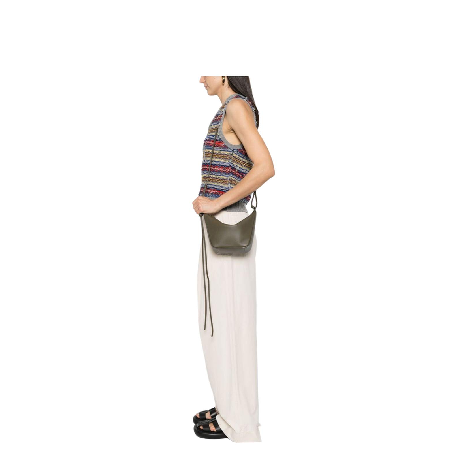 Mini Hammock Hobo in Classic Calfskin Green