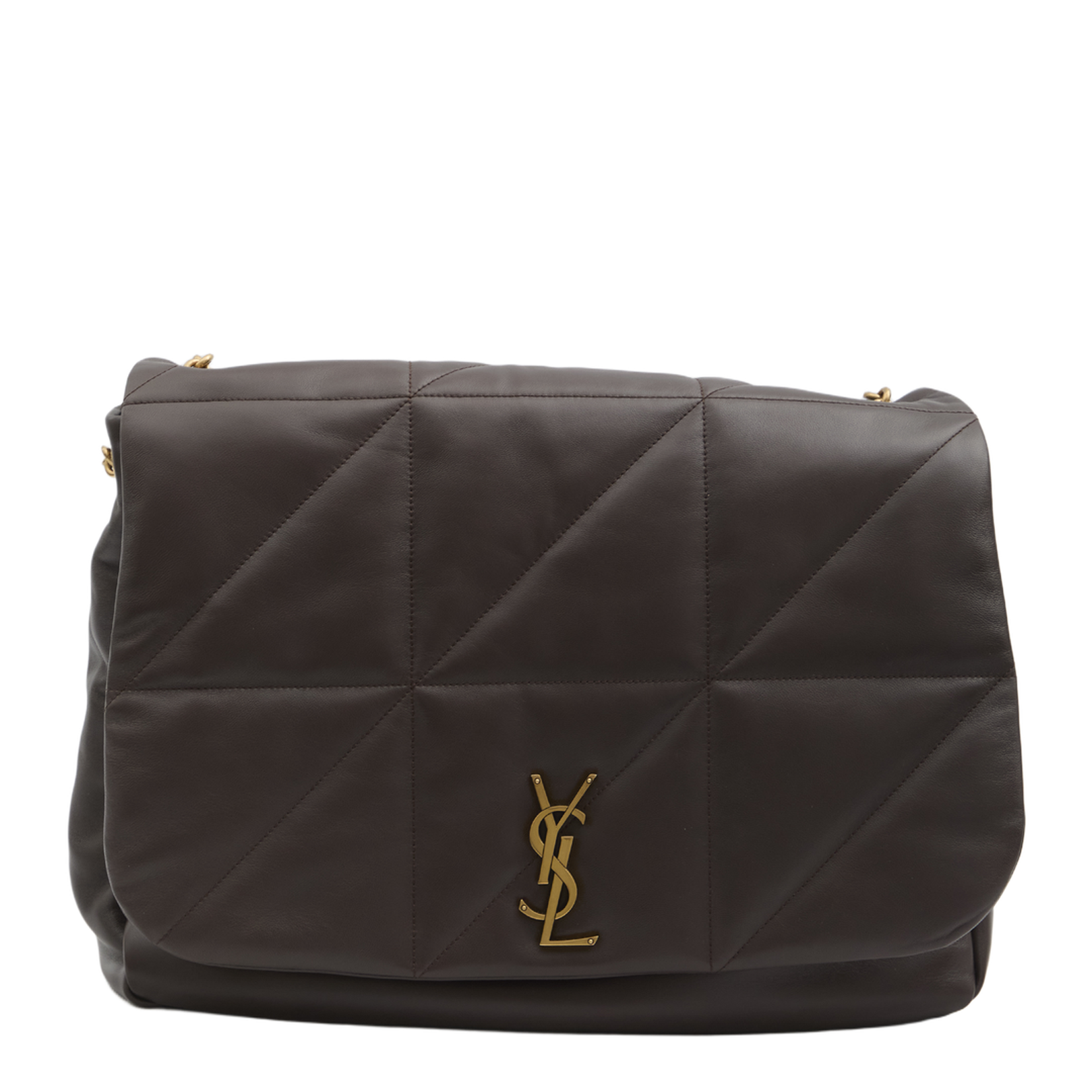 Chocolate Brown Quilted Shoulder Bag