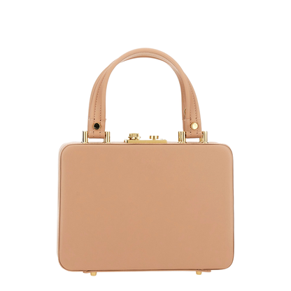 Peach Handbag Push Lock