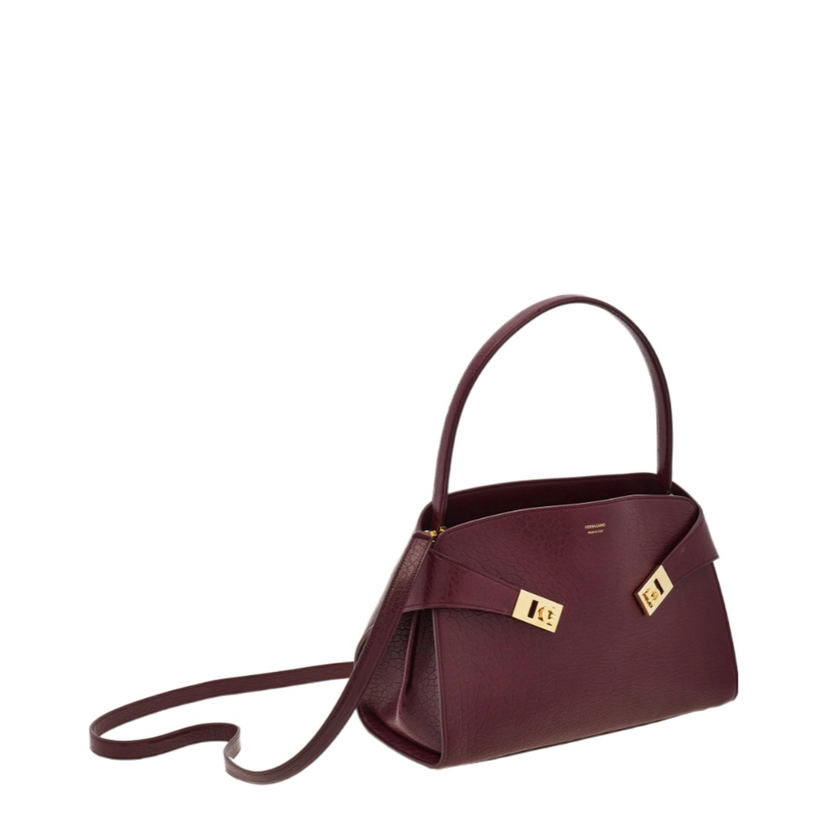 Adjustable Shoulder Bag with Central Zipper