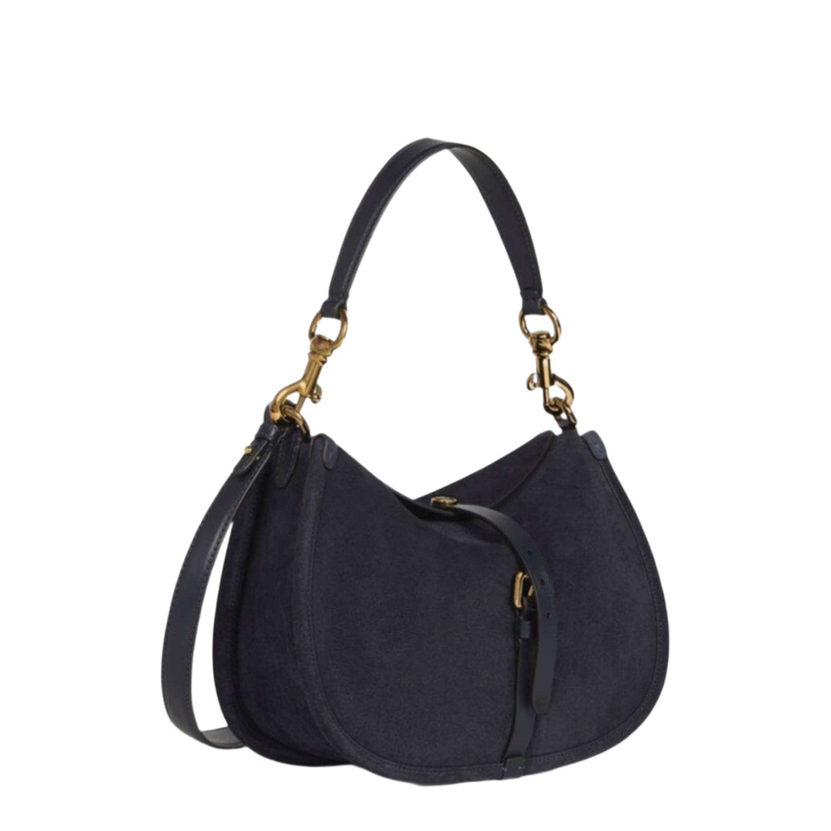 Medium Suede Pony Bag