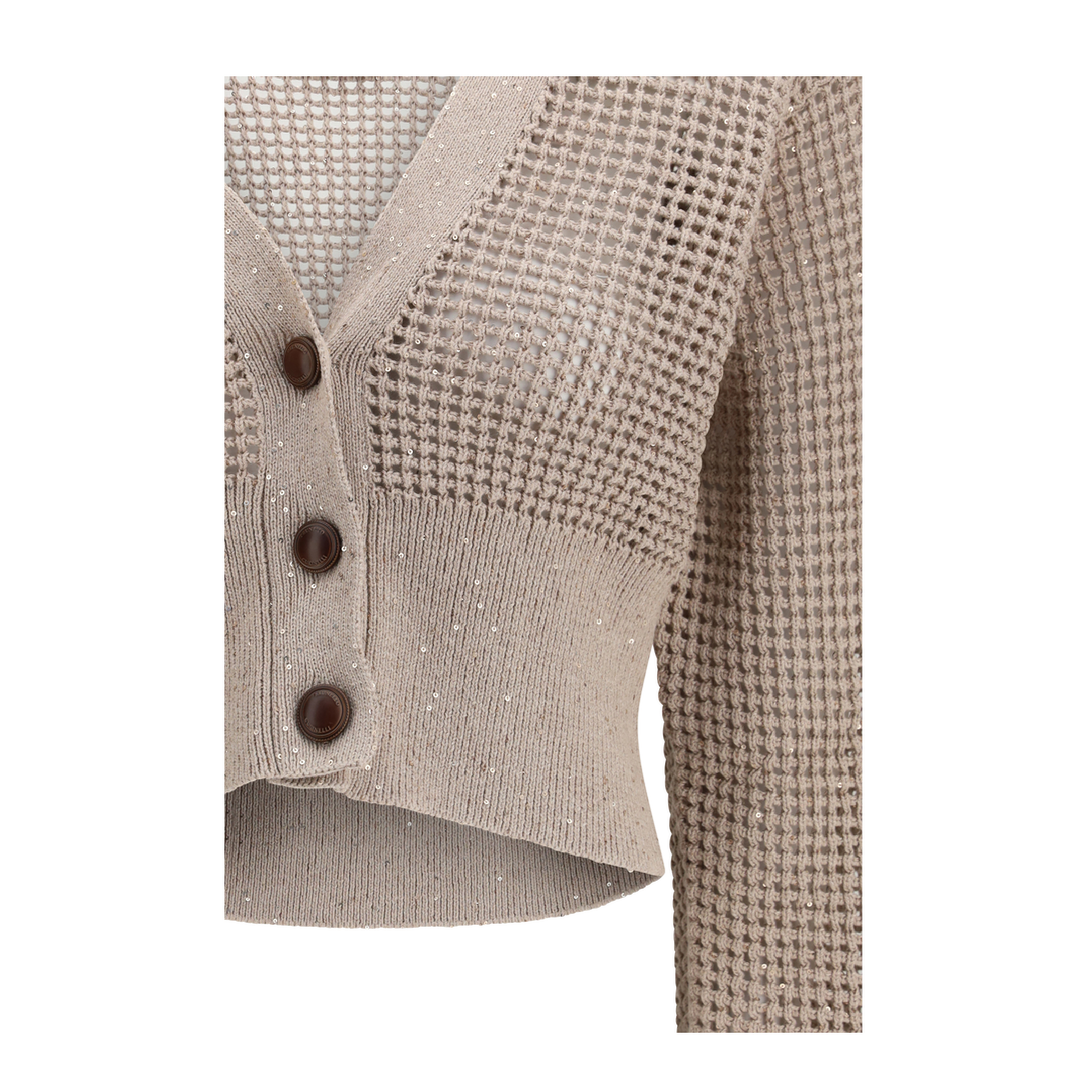 MAYFEYR - Brunello Cucinelli - Sequined Mesh Cardigan - MDV762106