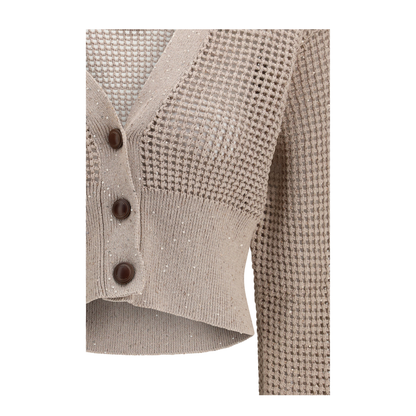 MAYFEYR - Brunello Cucinelli - Sequined Mesh Cardigan - MDV762106