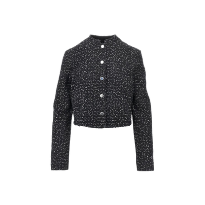 MAYFEYR - Emporio Armani - Black Cotton Boucl E Jacket - EW004807AF26175MC002