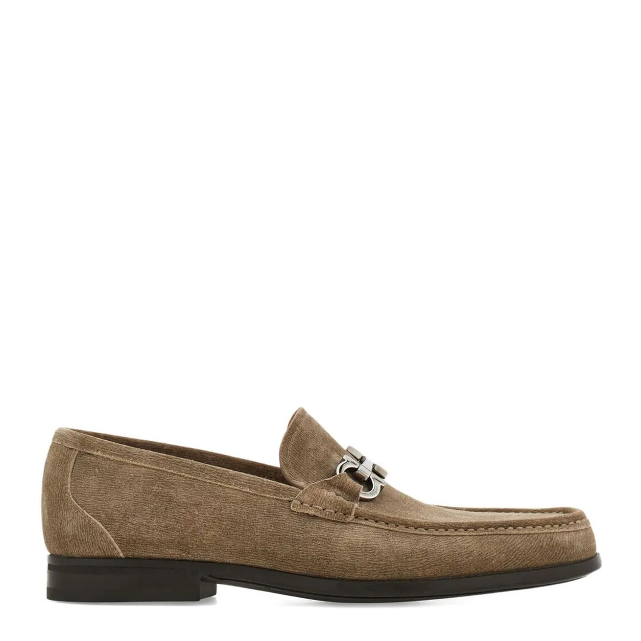 MAYFEYR - Ferragamo - Suede Loafers With Gancini Buckle - 0294570789601