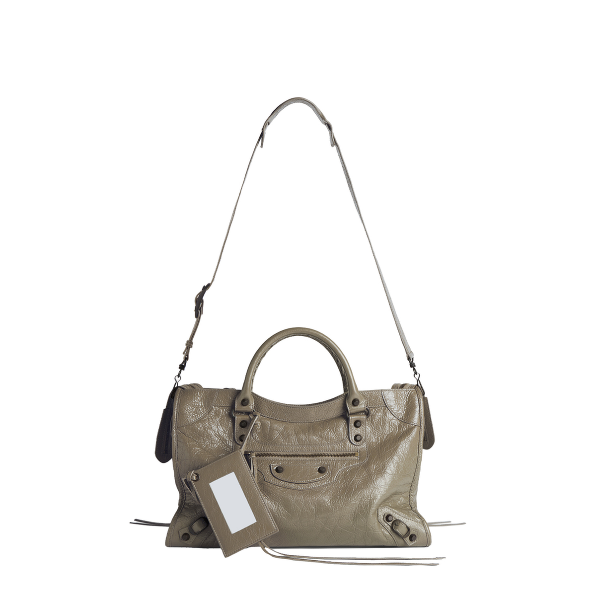 Le City Medium Lambskin Handbag - Army Green
