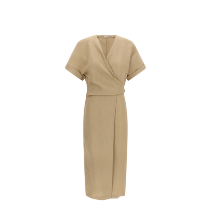 Wrap Dress Beige