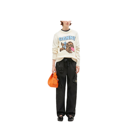 Puppy Logo Intarsia Sweater