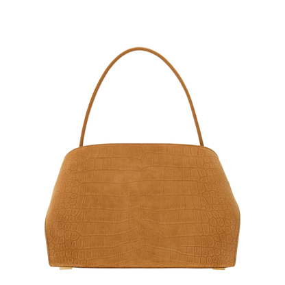 Hug Medium Eel Skin Shoulder Bag - Black