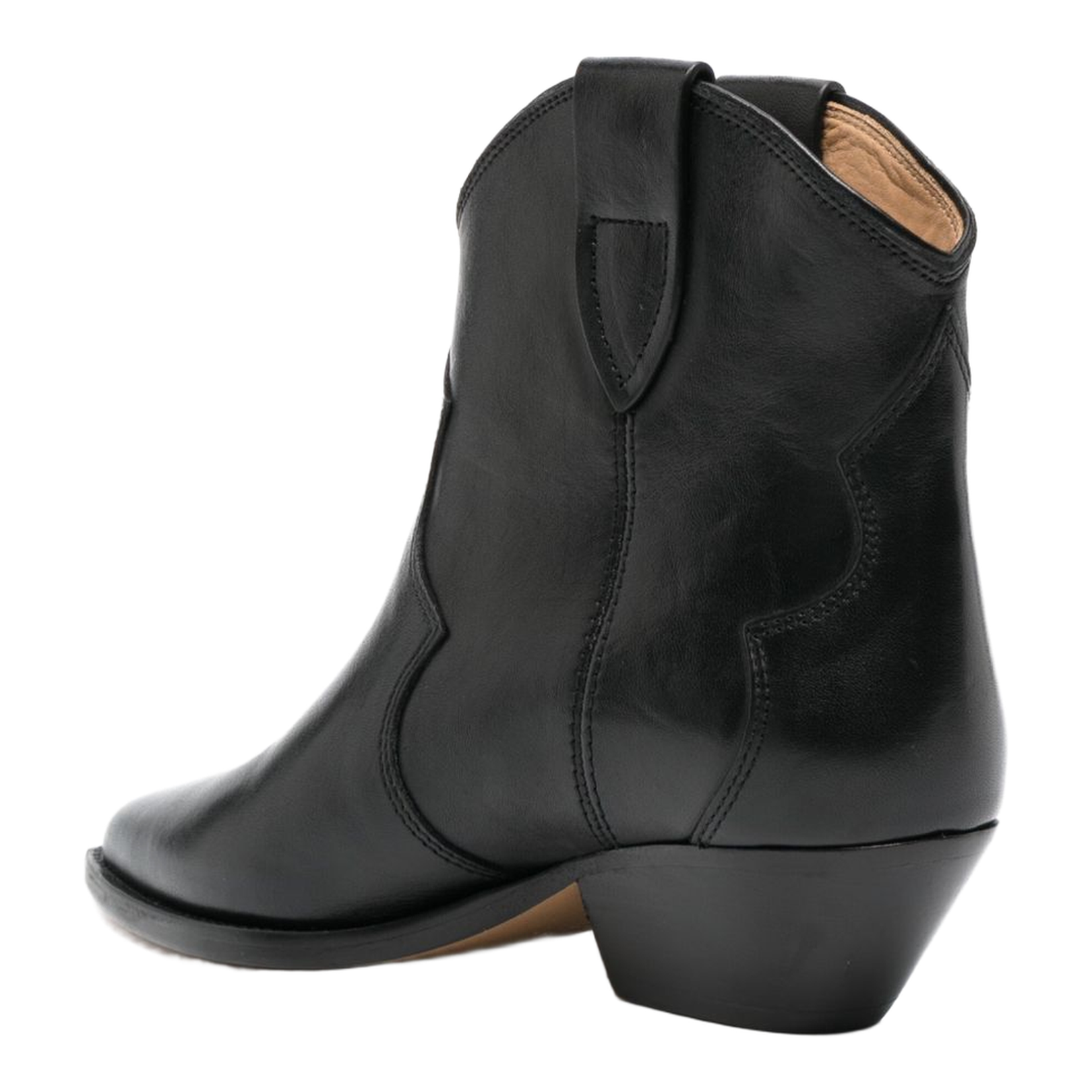 Calf Leather Low Boots Black