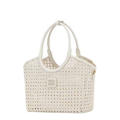 MAYFEYR - Miu Miu - White Leather Handbag - 5BA284VMWN2G7RF0009
