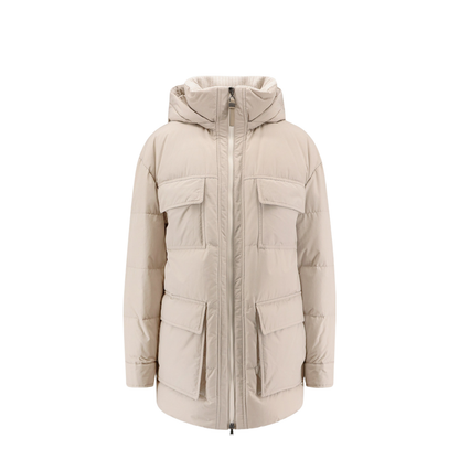 Knitted Neck Down Jacket