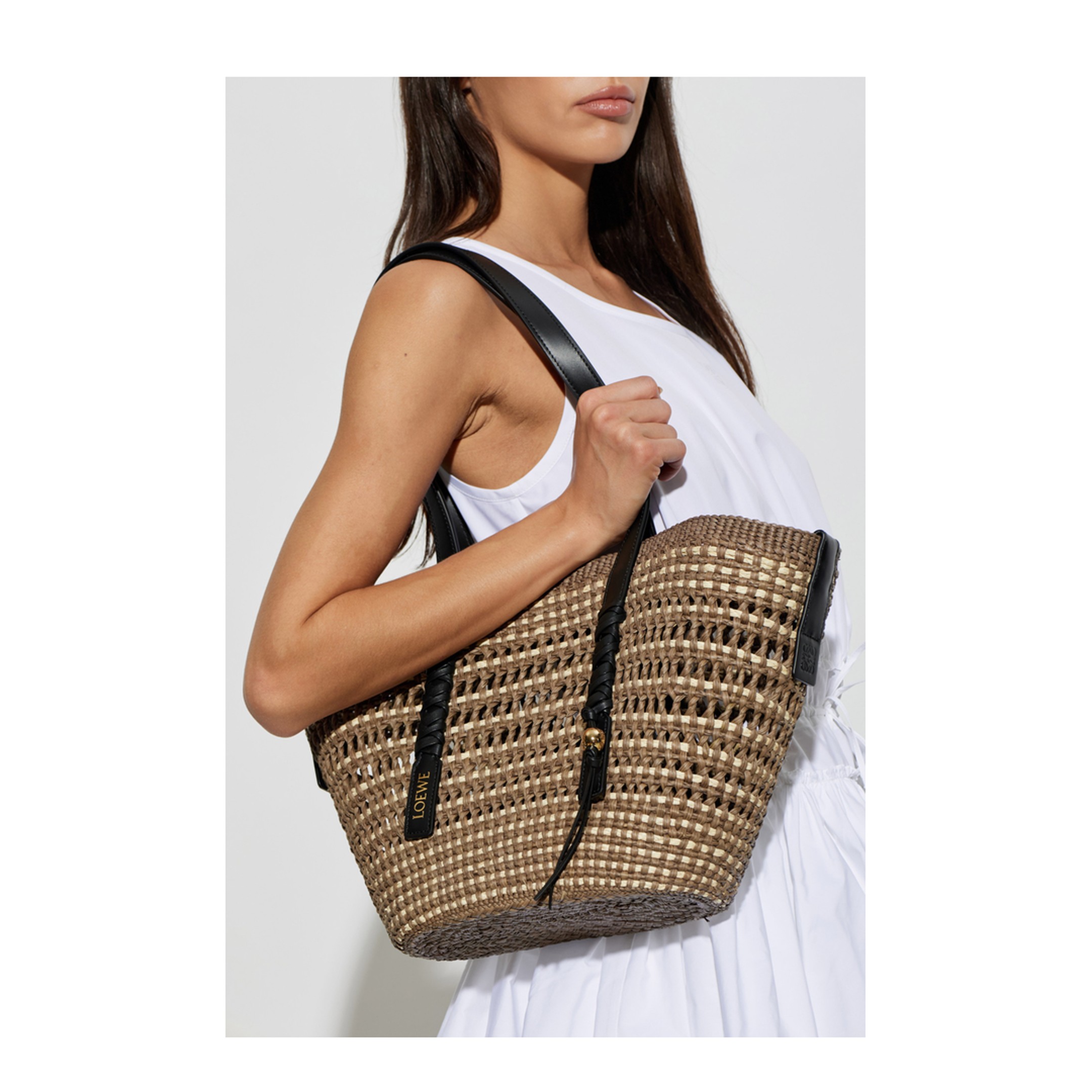 MAYFEYR - Loewe - Medium Braid Bag - ASCPNIBX010KHAKINATURAL