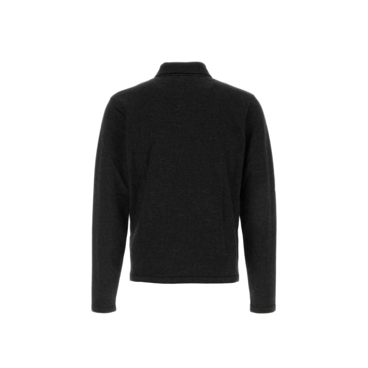 MAYFEYR - Lemaire - Slate Wool Polo Shirt - TS0031LK1072BK998