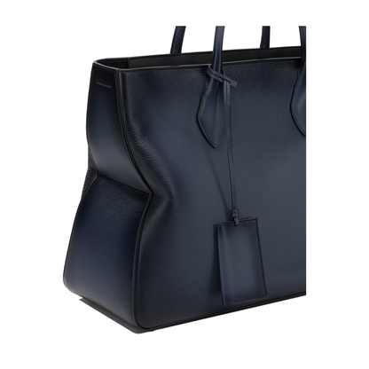 Star-Shaped Large Calfskin Tote Bag - Midnight Blue