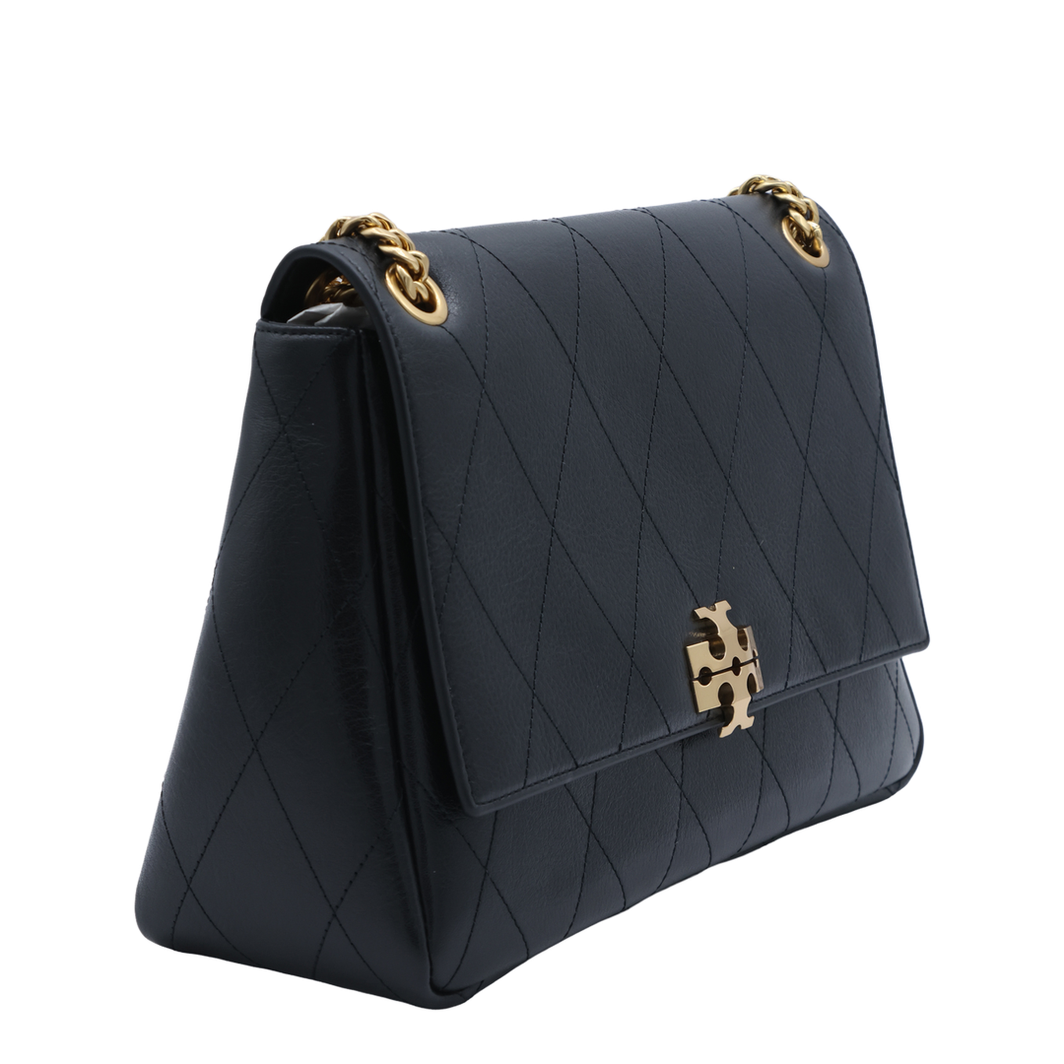 Charlie Pebbled Leather Shoulder Bag - Black
