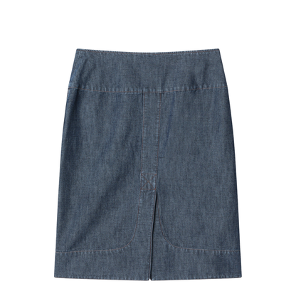 Denim Skirt Denim Blue