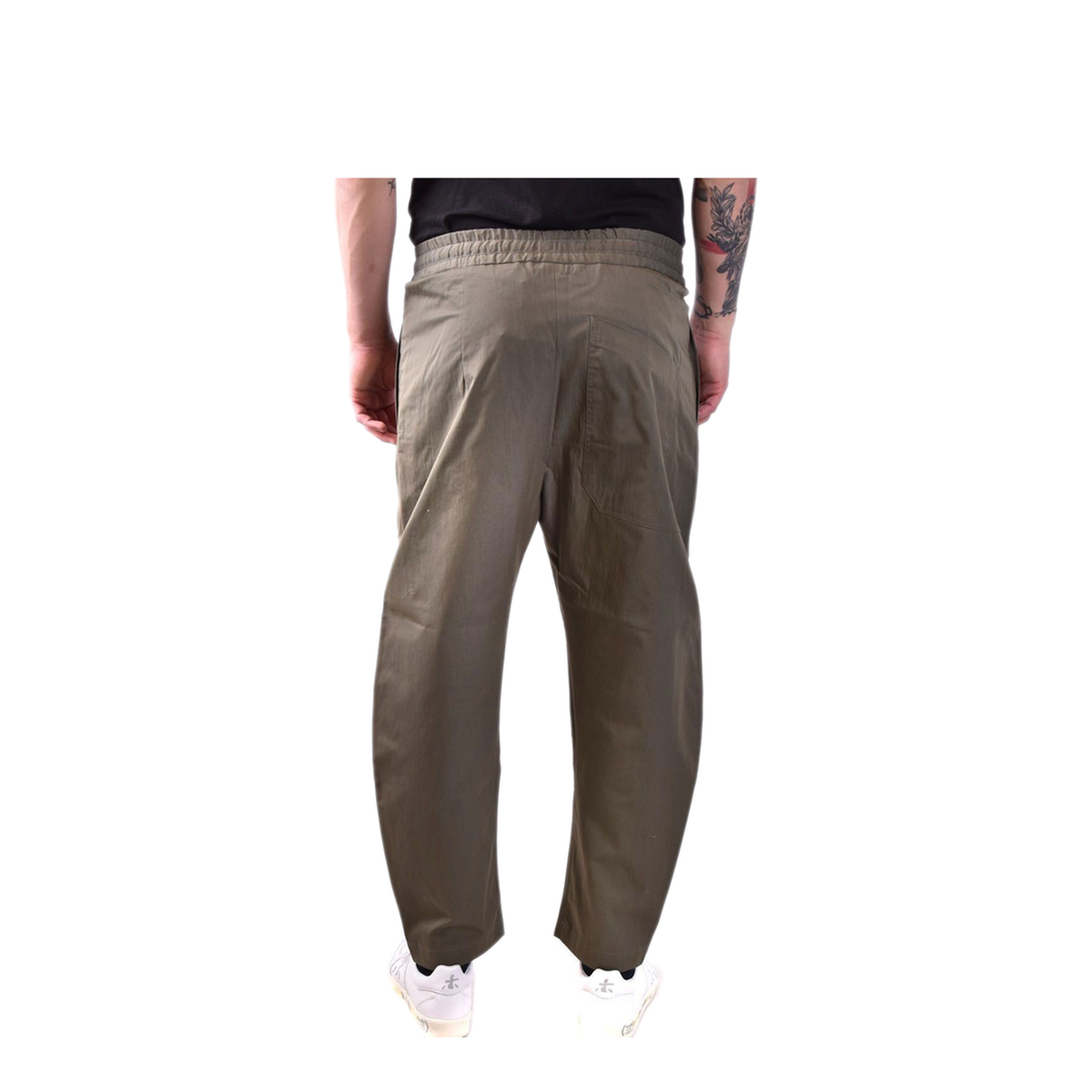 MAYFEYR - ISABEL BENENATO - Green Trousers - UW13S2360