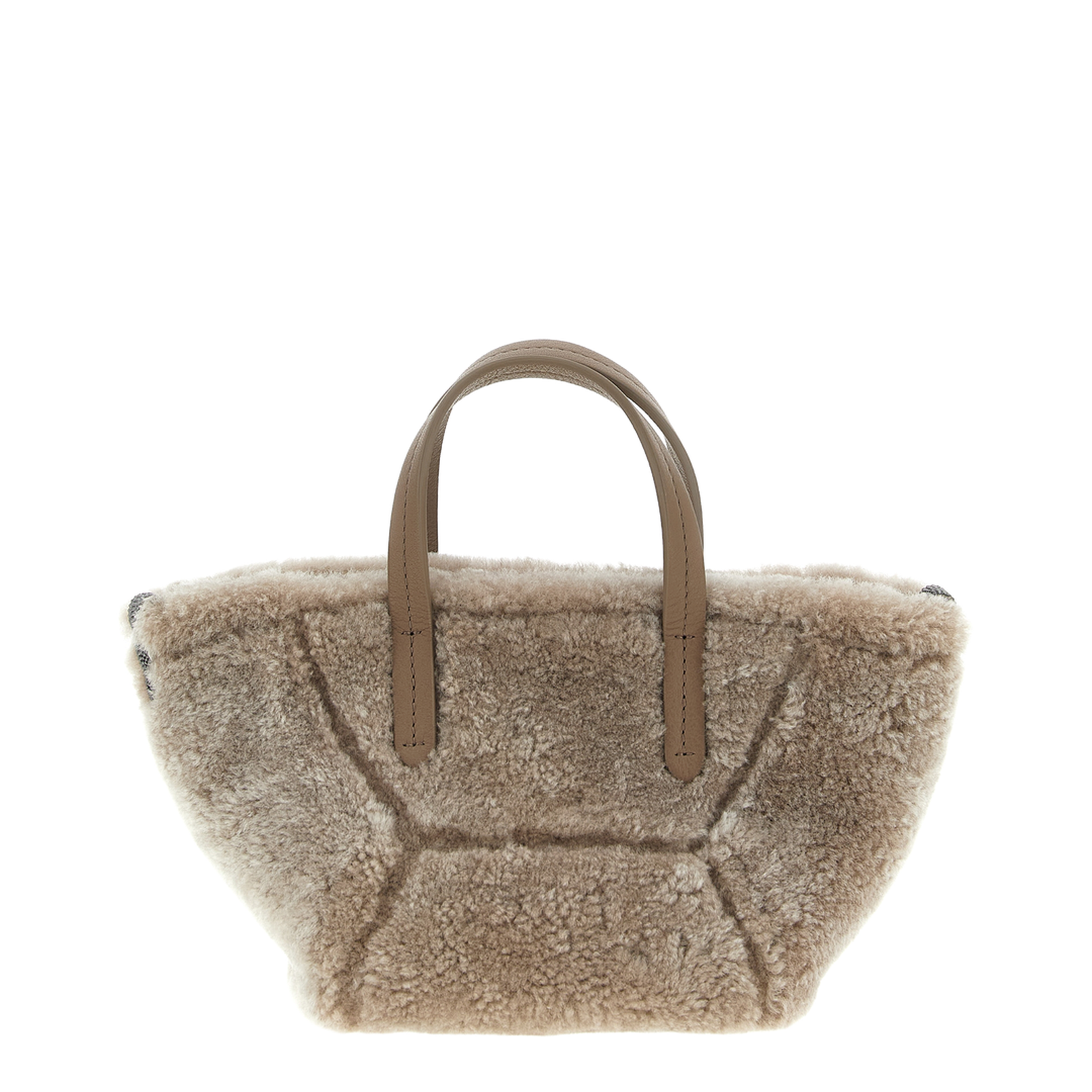 Curly Shearling Mini Handbag