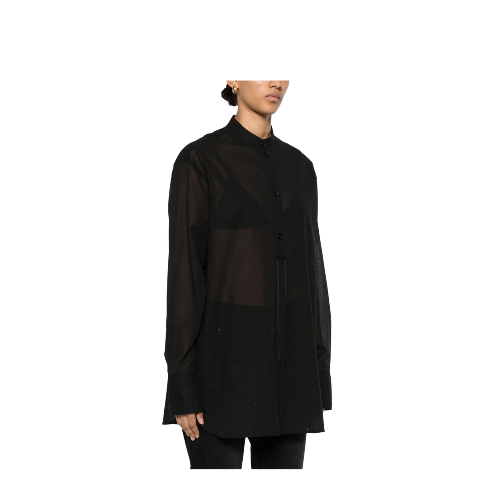 Stand Collar Organic Cotton Shirt