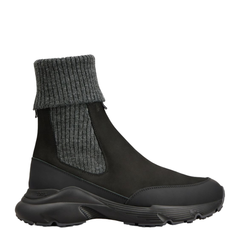 Chelsea Boots in Nubuck and Knit