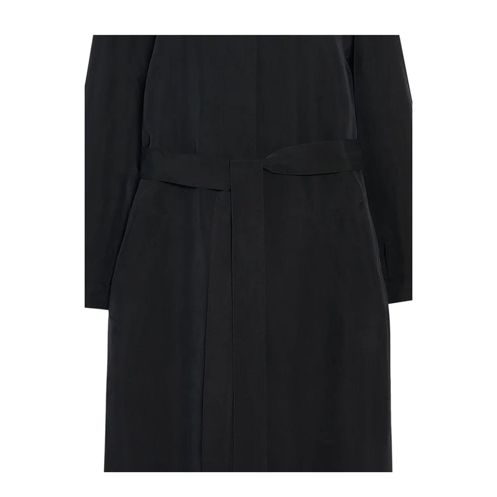 Ryo Coat Black in Silk