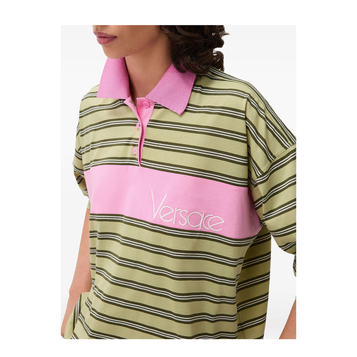 MAYFEYR - Versace - Embroidered Logo Long Sleeve Shirt - 10259091A184396Y500