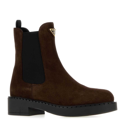 MAYFEYR - Prada - Chocolate Suede Ankle Boots - 1T703NFG050MG0F0003