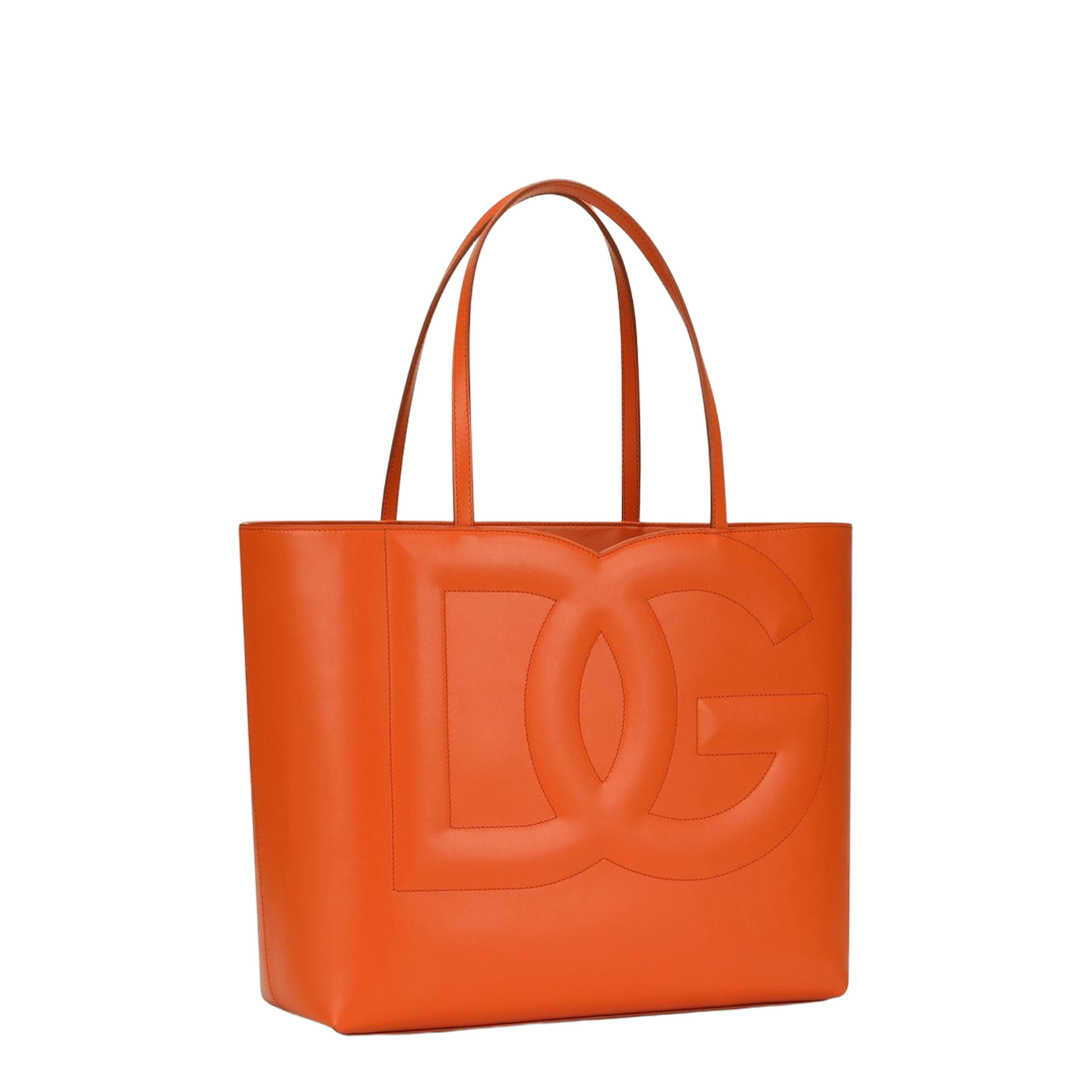 Medium Calfskin Logo Bag Shopper
