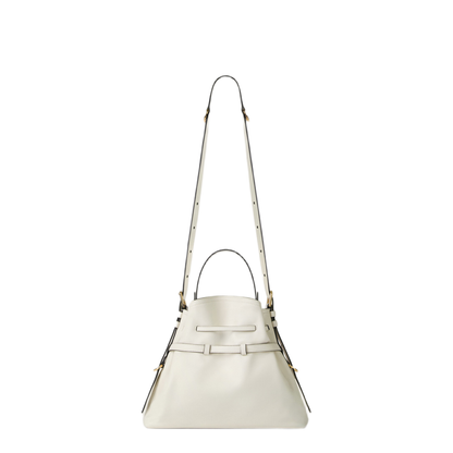 Voyou Small Calfskin Bucket Bag - Ivory
