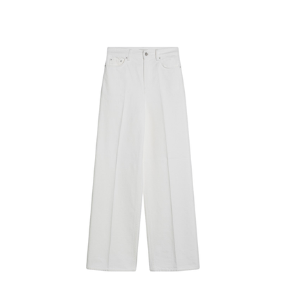 MAYFEYR - Toteme - White Pants In Organic Cotton - 242-WRB2429FB0083047