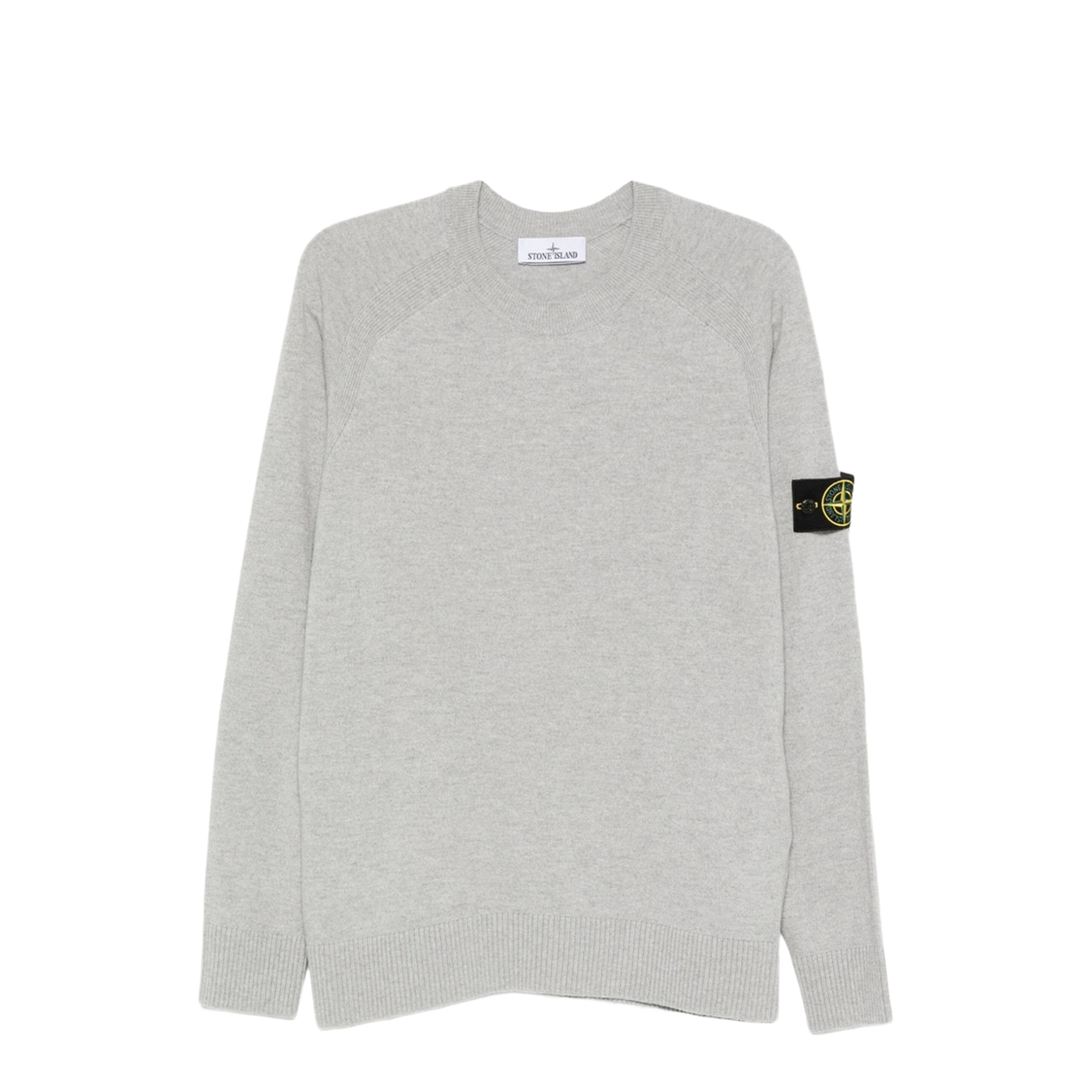 Light Grey Ribbed Crewneck Sweater