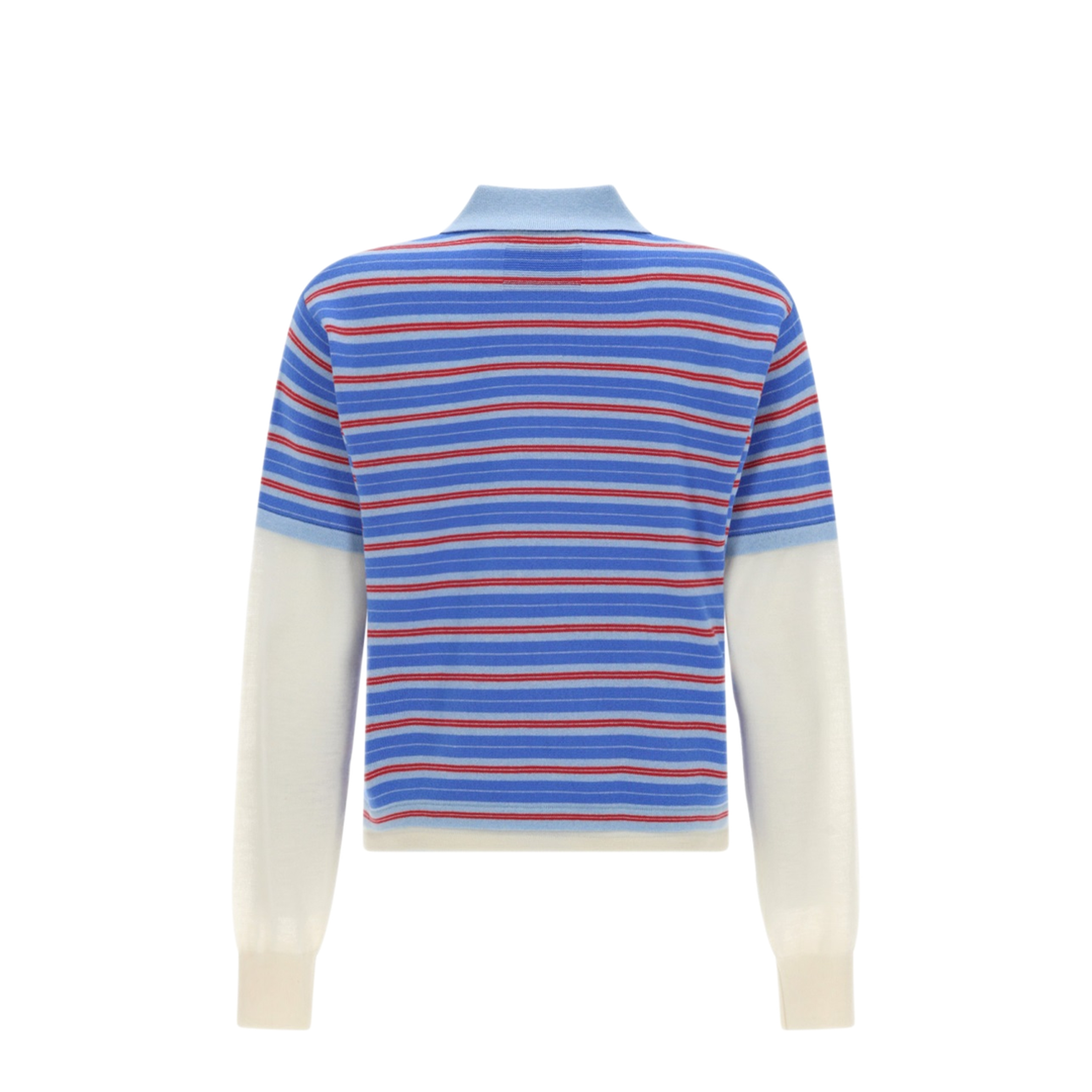 MAYFEYR - Guest In Residence - Layered Stripe Rugby Polo Shirt - W40710JLCLRSKYCO