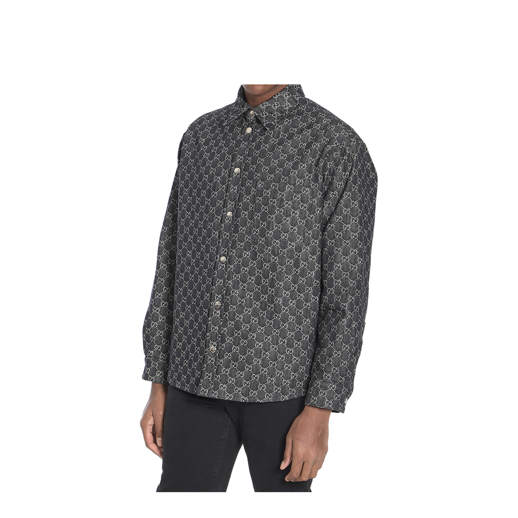 Embroidered Denim Shirt