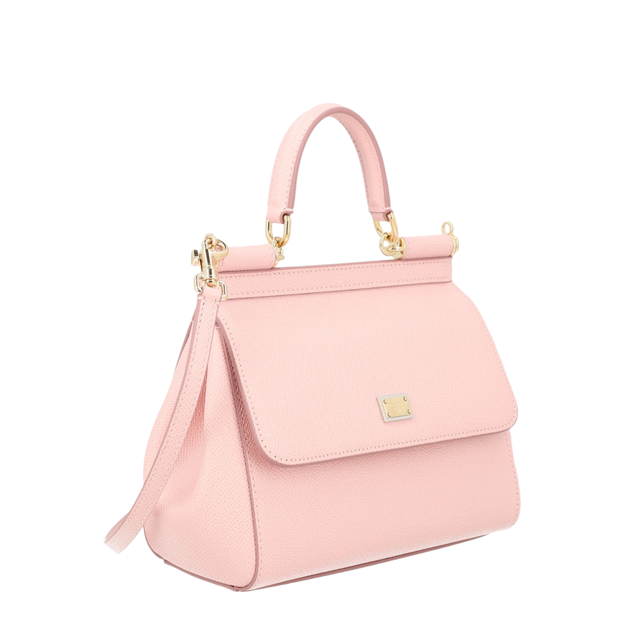Medium Sicily Top-Handle Bag in Pink