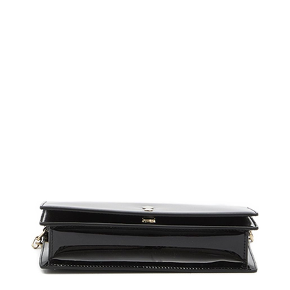 Bettina Clutch Patent Calf Leather Black