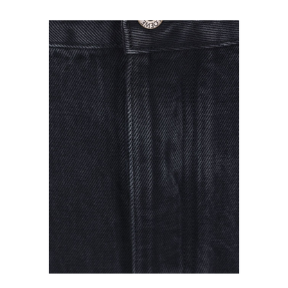 Anagram Baggy Jeans in Denim Black