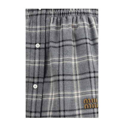 MAYFEYR - Miu Miu - Check Flannel Miniskirt - MG2603SOOO1807