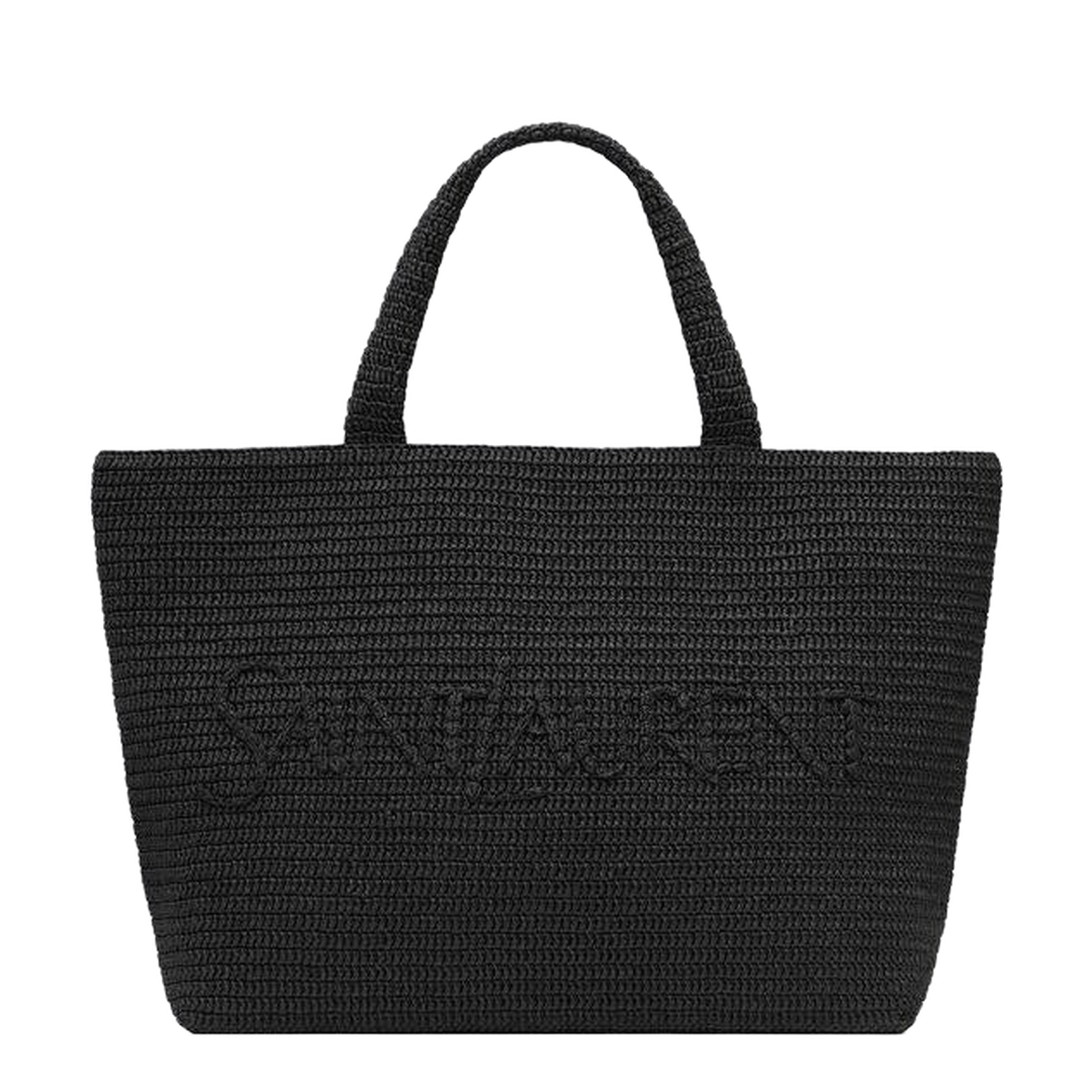 Canvas Structured Tote - Black