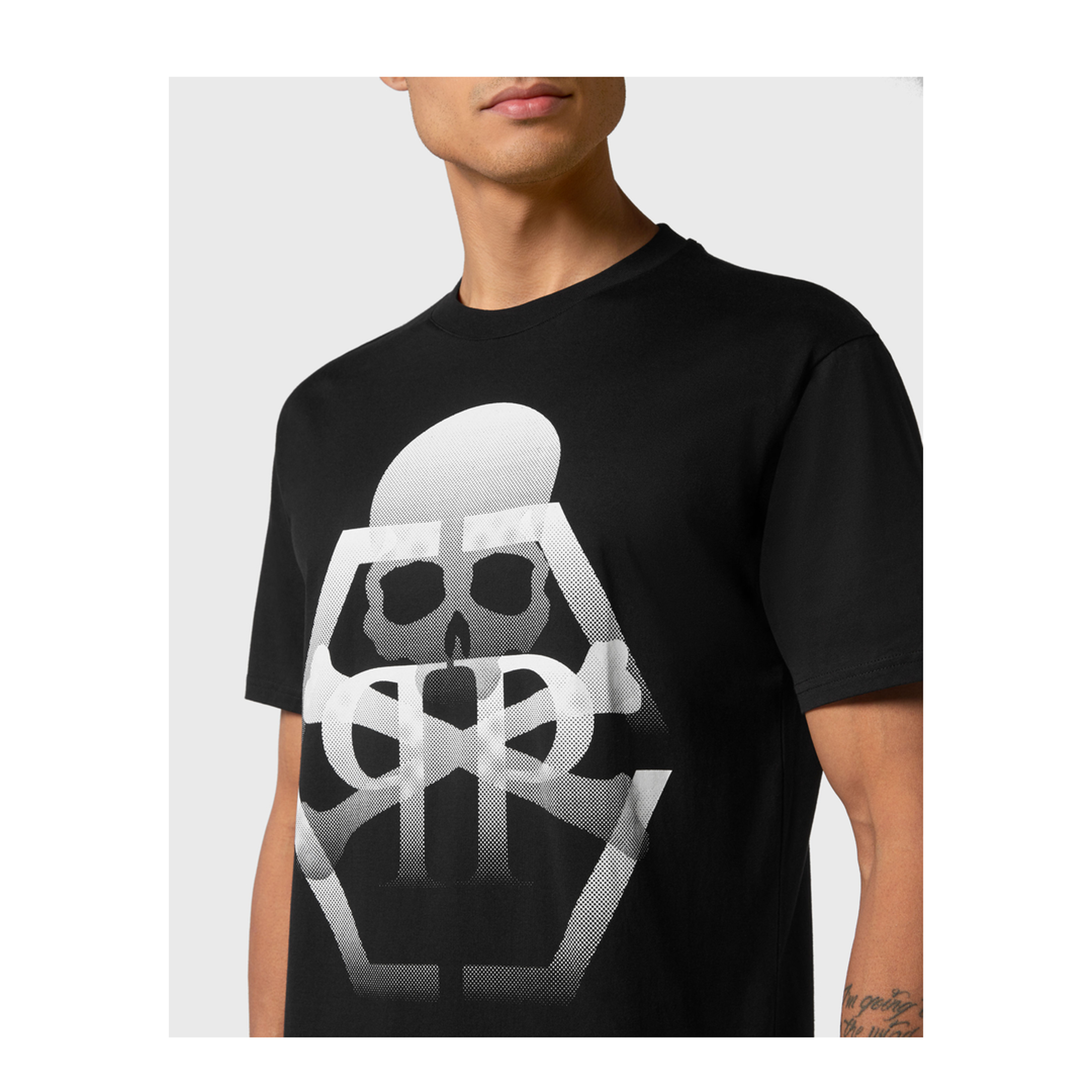 MAYFEYR - PHILIPP PLEIN - Black T Shirt - FACCMTK6399PJY002NBLACK