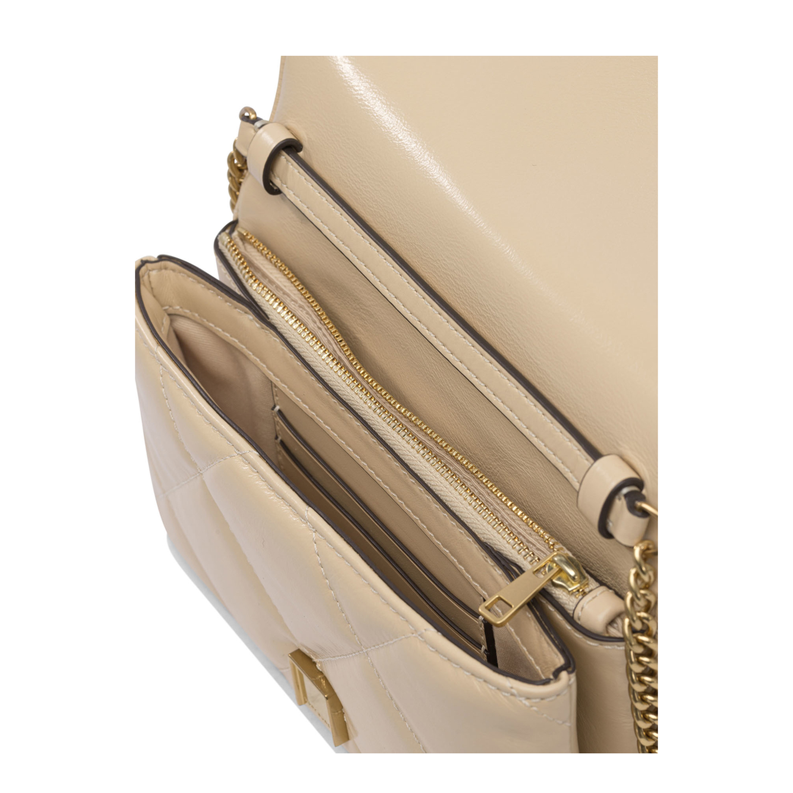 Kira Diamond Quilt Chain Wallet