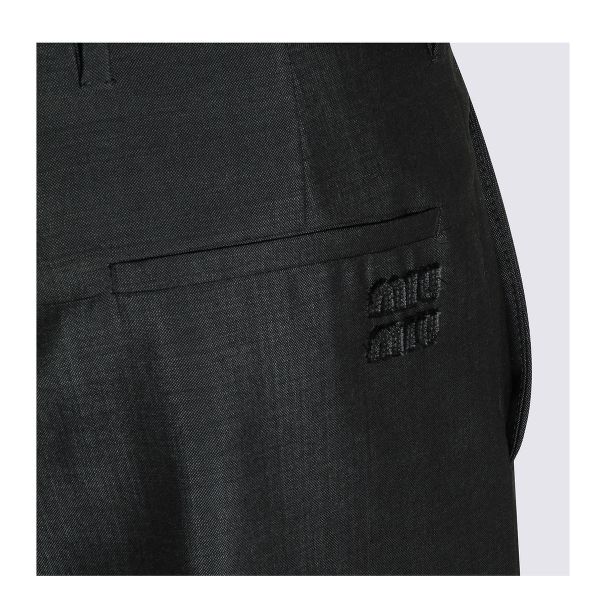 MAYFEYR - Miu Miu - Charcoal Mohair Blend Pant - MP1990SOOO12I1F0308