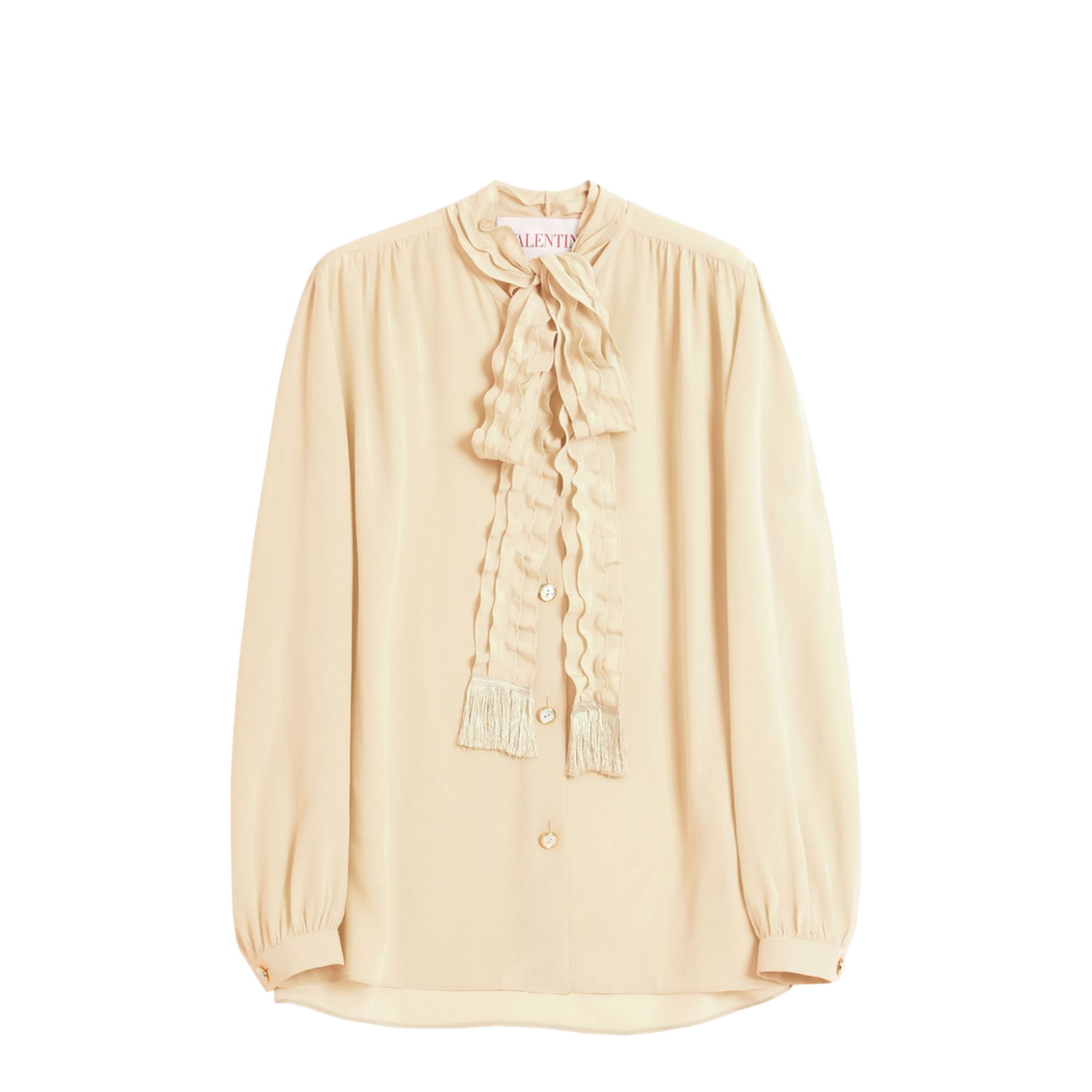 Crepe De Chine Shirt in Ivory