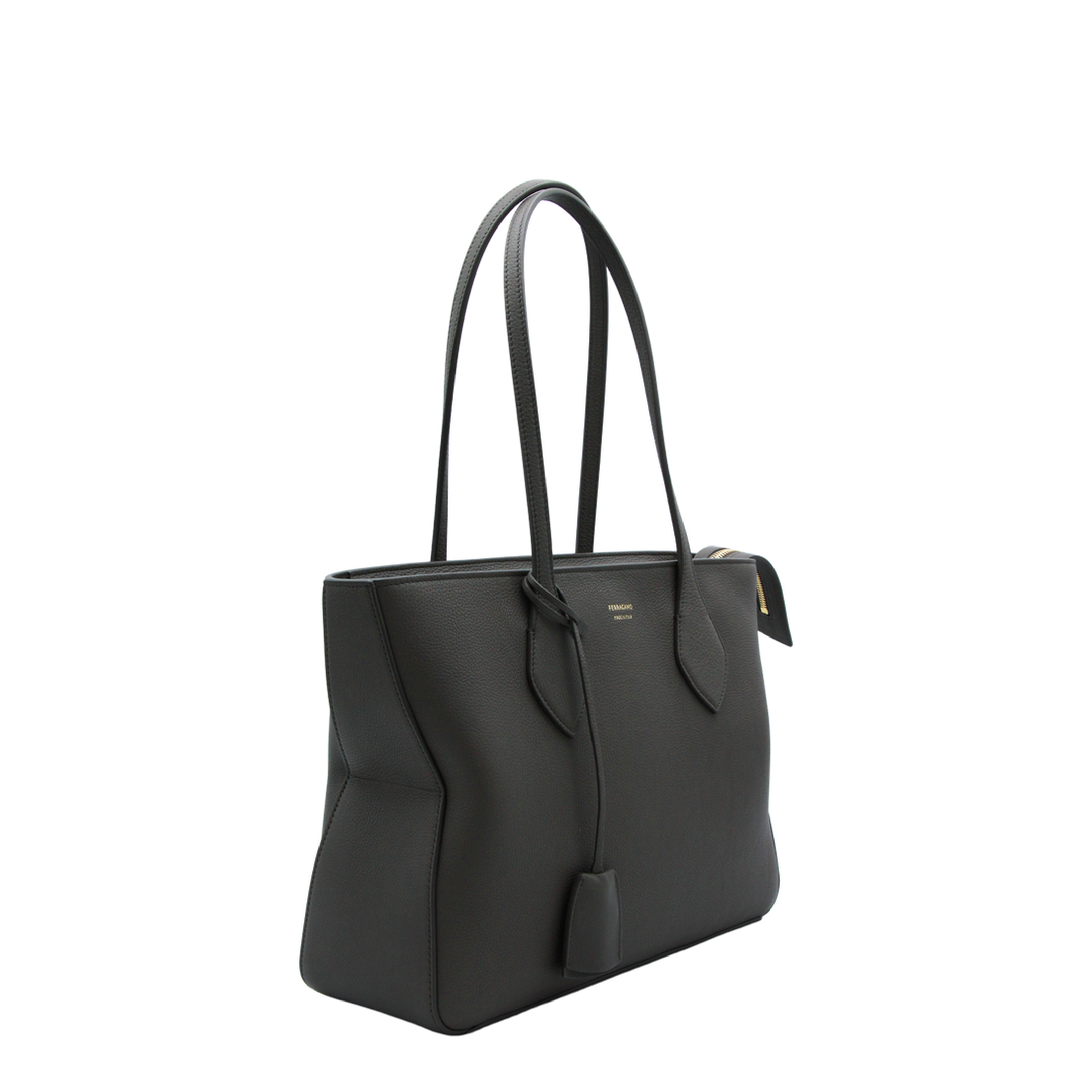 Star Tote Small Calfskin Tote - Black
