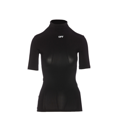 Logo-print high-neck t-shirt