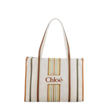 Woody Loop Canvas Tote - Pure Brown