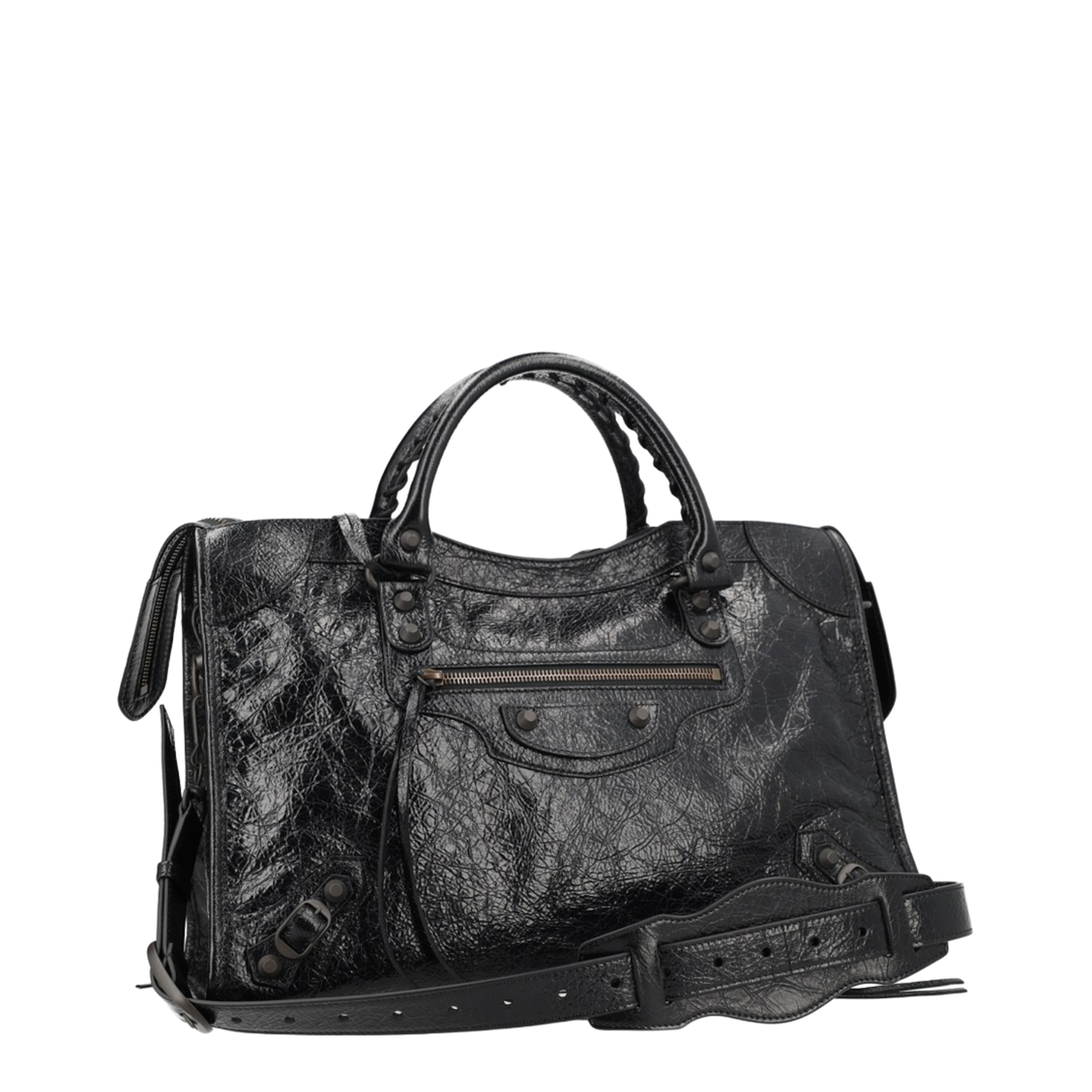 Le City Medium Calfskin Bag - Black