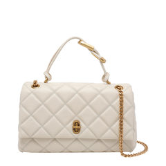 Calf Leather Convertible Shoulder Bag - Light Beige