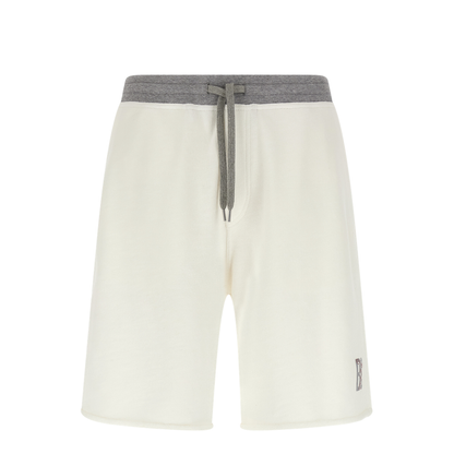 Mélange sweatshirt bermuda shorts